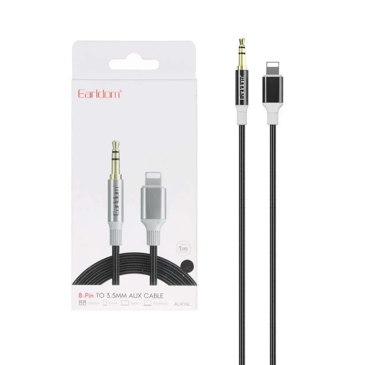 کابل Earldom Aux To Lightning مدل ET-AUX76L – مشکی