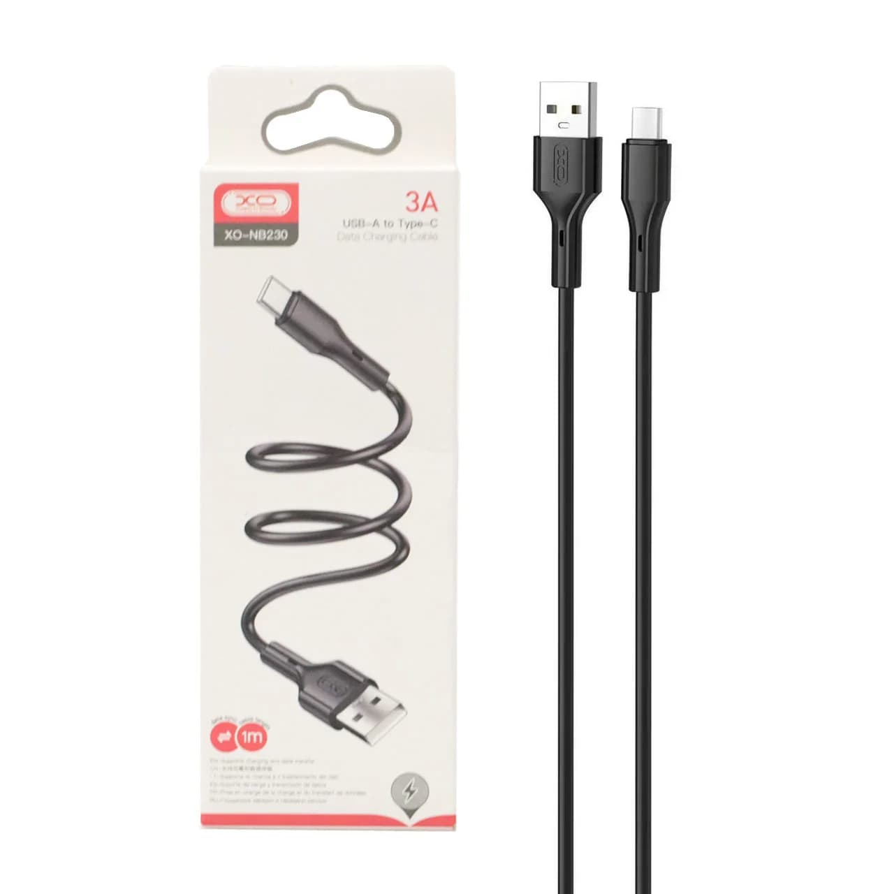 کابل شارژ ودیتا فست XO Type-C مدل XO-NB230 – مشکی