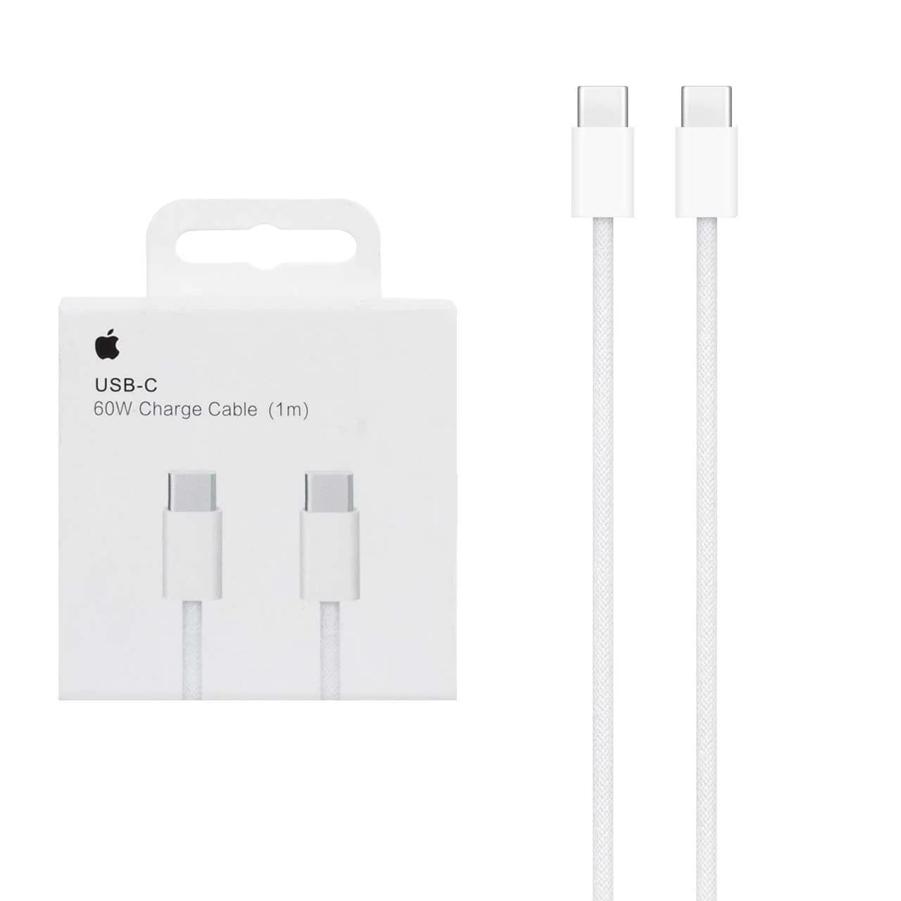 کابل شارژ Iphone 15 60W Type-C To Type-C – سفید – اصل چین – kZN (گارانتی شش ماهه Kezen)