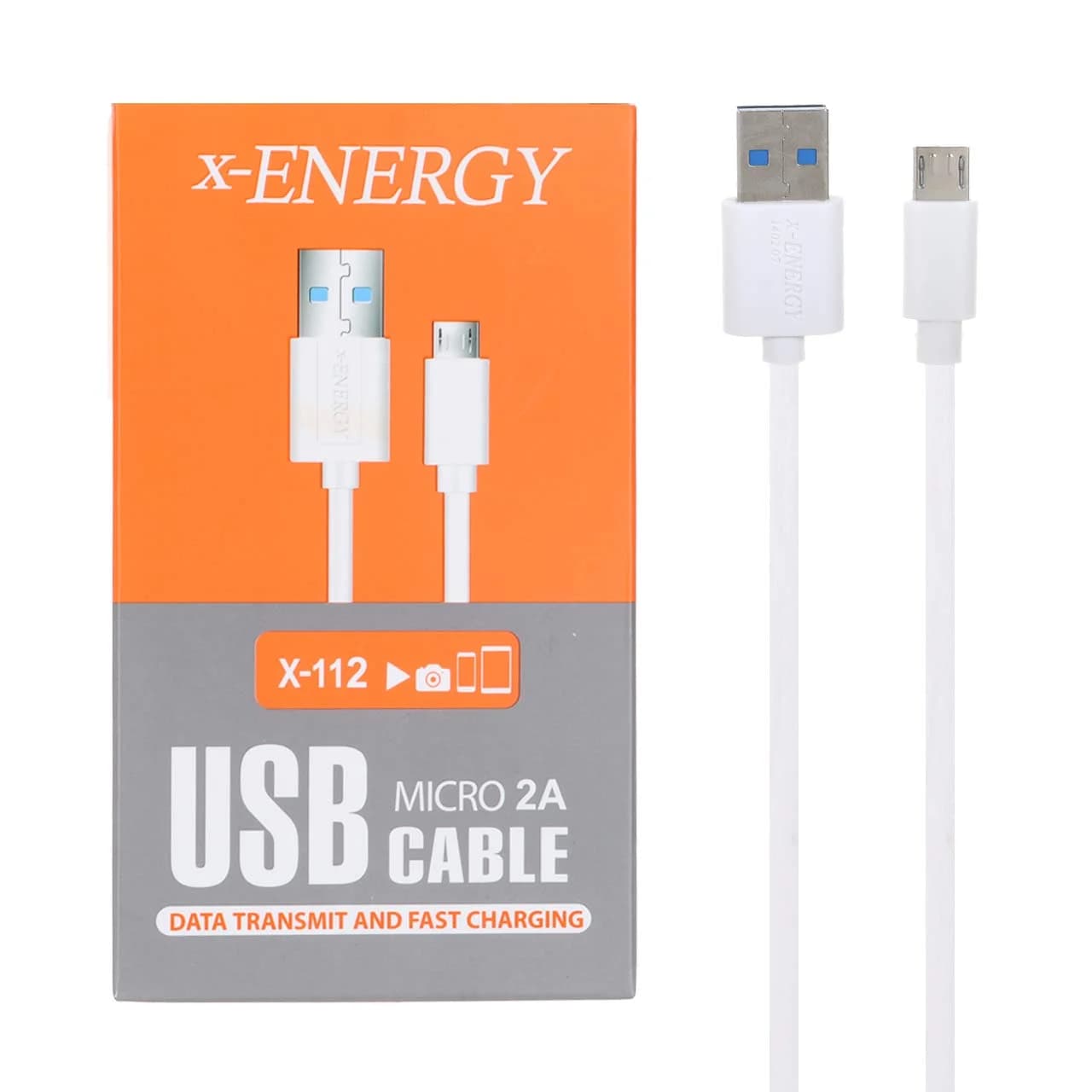 کابل شارژ 2 متری اندروید X-Energy مدل X-112 – سفید (گارانتی IPM)