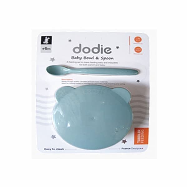 ظرف غذا درب دار با قاشق نوزادی دودیه Dodie — تصویر ۴