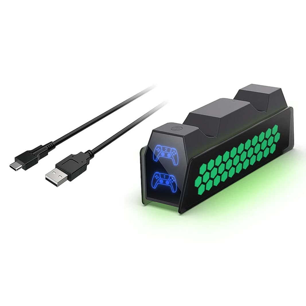 پایه شارژ RGB دسته پلی استیشن 5 دابی مدل TP5-3571 — تصویر ۵