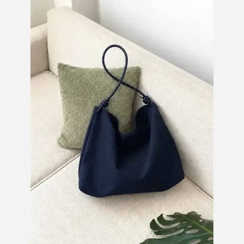 کیف جیر زنانه مدل تک قیطونی همراه با کیف آرایشی — تصویر ۶