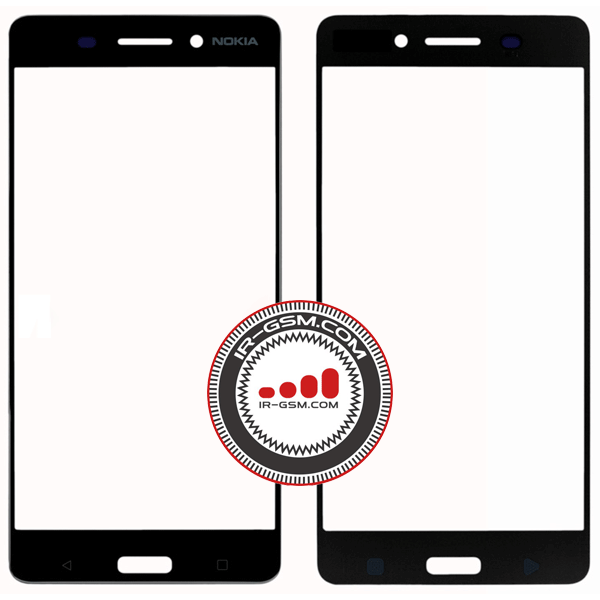 گلس تعمیراتی نوکیا اورجینال مشکی GLASS NOKIA 6