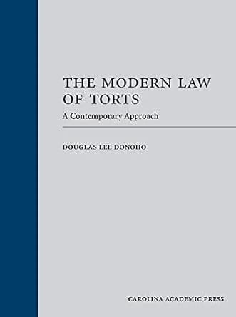 و دانلود نسخه کامل کتاب زبان اصلی The Modern Law of Torts: A Contemporary Approach PDF | دانلود کتاب خارجی