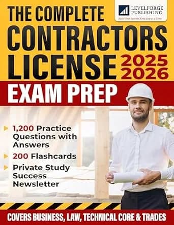 و دانلود نسخه کامل کتاب زبان اصلی The Complete Contractors License Exam Prep: Master Every Topic with Practical Tests and Proven Strategies to Pass Your Contractor Exam Without Overwhelm — Includ
