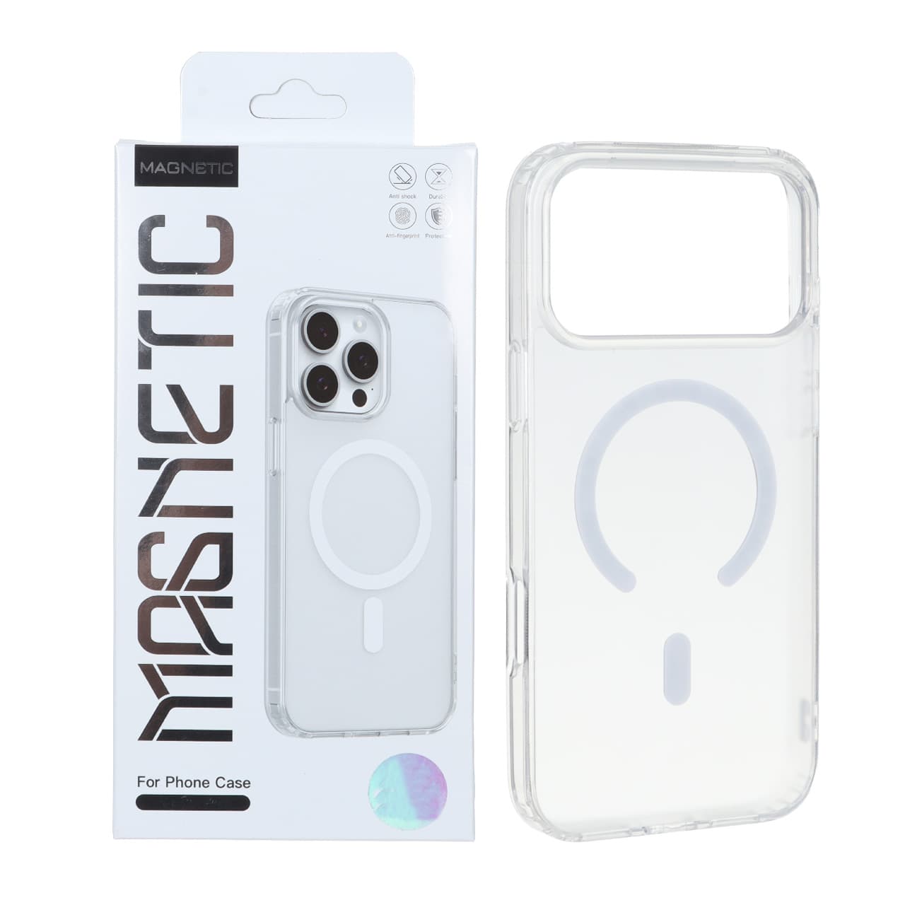 قاب اورجینال Magnetic Magsafe دور ژله ای Apple iPhone 17 Pro – سفید – کد 1 (پک دار)