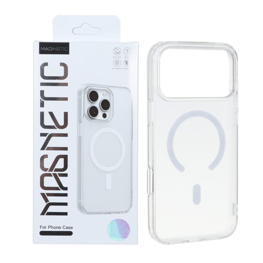 قاب اورجینال Magnetic Magsafe دور ژله ای Apple iPhone 17 Pro – سفید – کد 1 (پک دار) — تصویر ۲