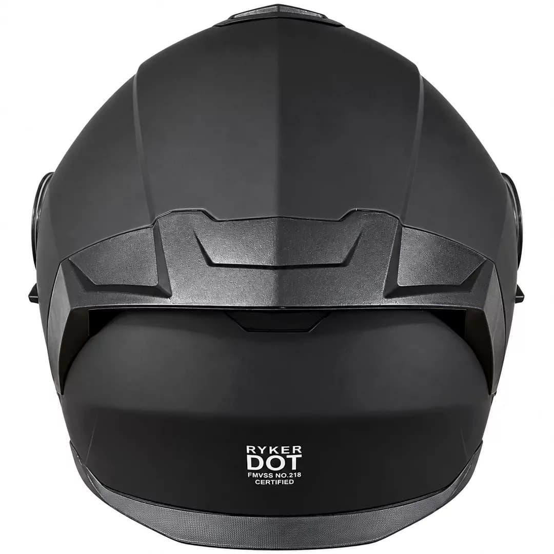 کلاه کاسکت فک متحرک ریکسا مدل MATT BLACK — تصویر ۴
