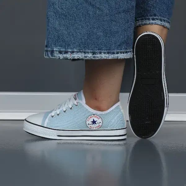 کتونی اسپرت آبی بدون ساق ALL STAR — تصویر ۳