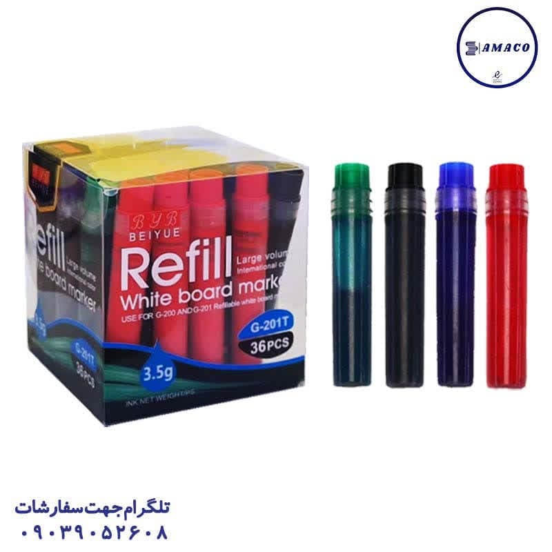کپسول ماژیک وایت برد رنگ جور کد 201