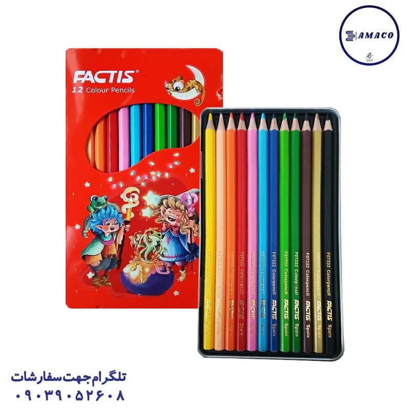 فکتیس – مداد رنگی 12 فلز (120)