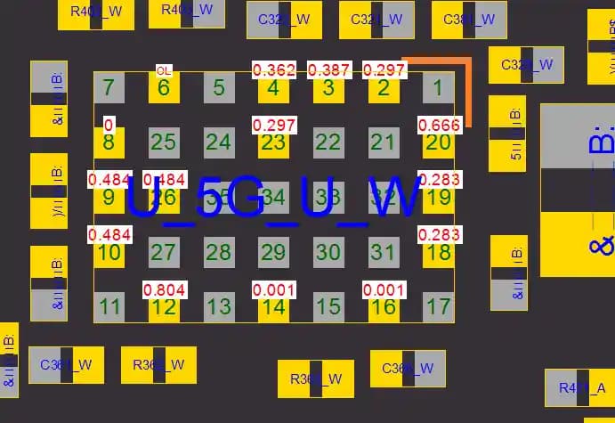 آی سی سوییچ آنتن بلوتوث و وای فای آیفون ایکس اس مکس (U_5G_L_W) (U_5G_U_W) (SKY85759) — تصویر ۲