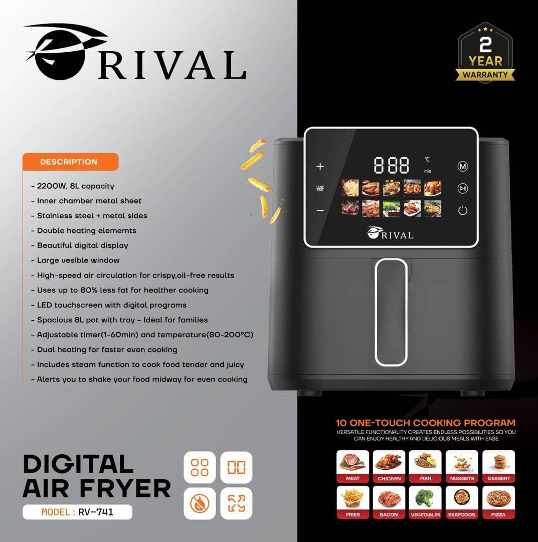 سرخ کن بدون روغن دیجیتال ریوال (Rival) مدل RV-741 — تصویر ۲
