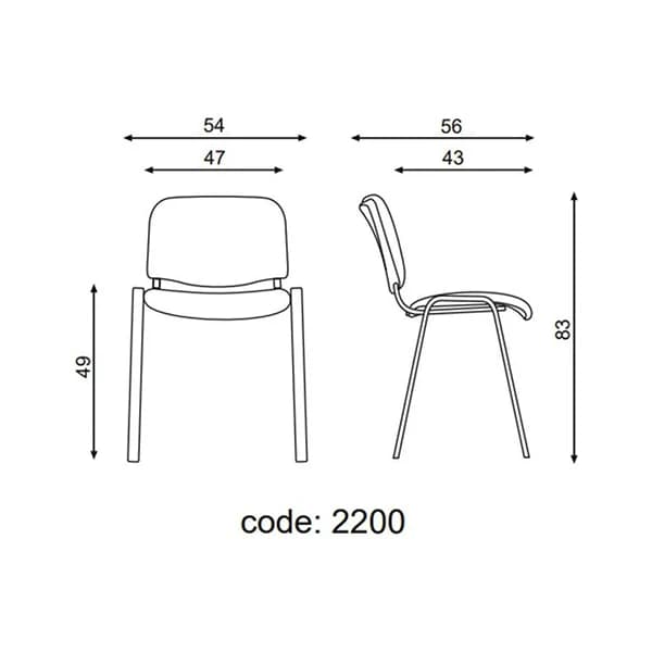 صندلی اجتماعات اروند مدل 2200 — تصویر ۴
