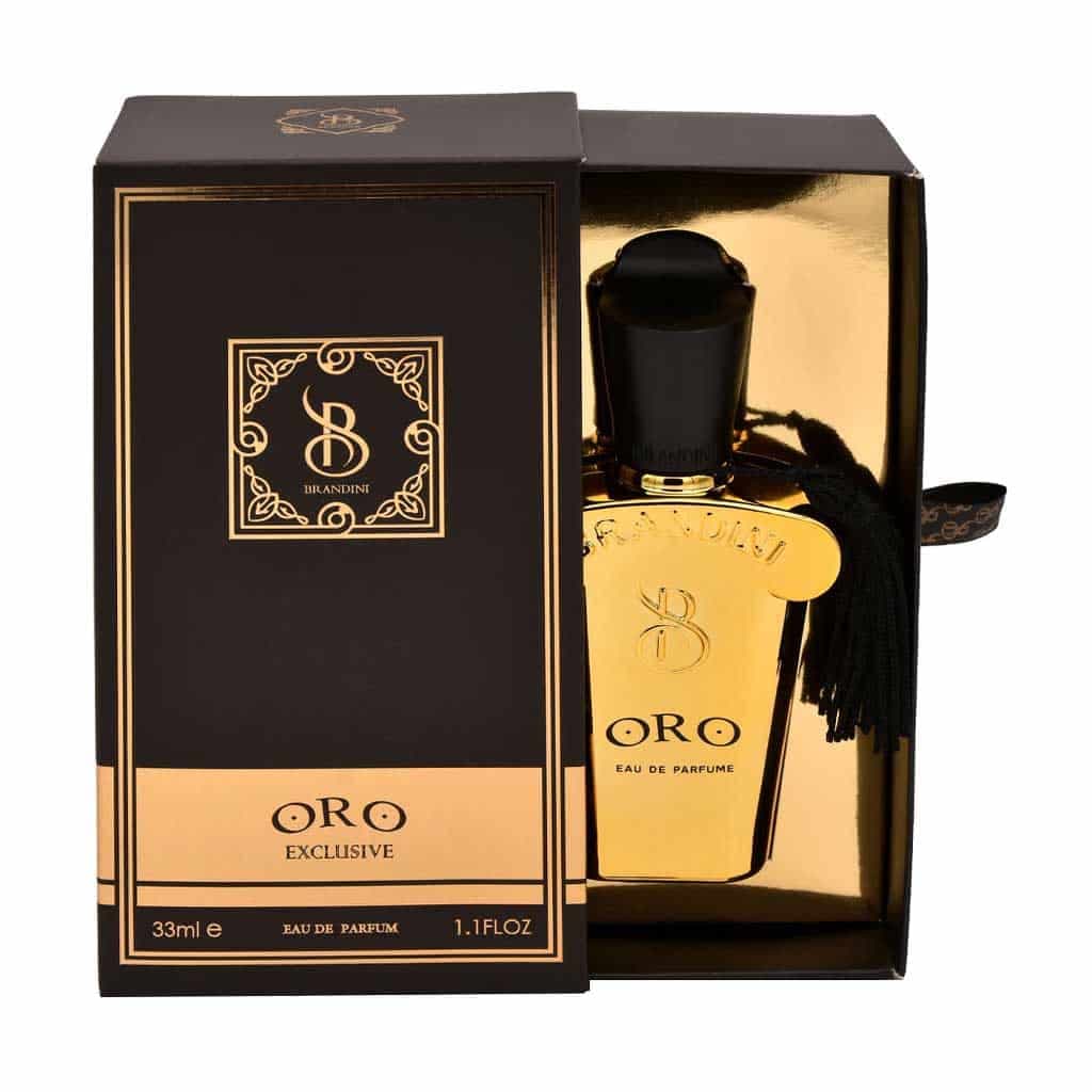 عطر جیبی زنانه و مردانه برندینی مدل Oro حجم 33 میلی لیتر — تصویر ۳