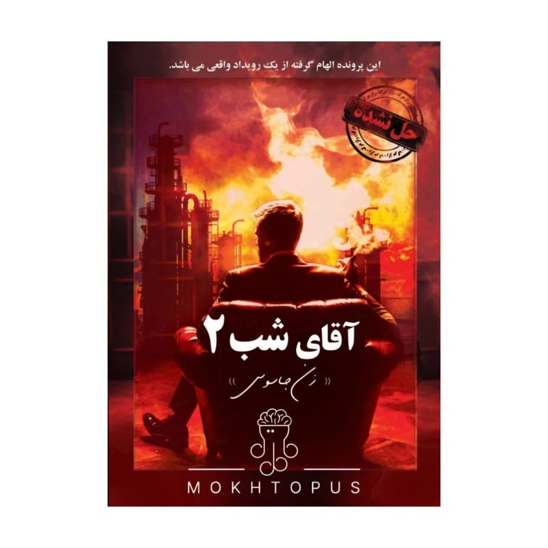 بازی فکری بردگیم مدل پرونده جنایی آقای شب 2 زن جاسوس، معمایی و تست هوش، مناسب نوجوان و بزرگسال، با درجه سختی متوسط و داستان الهامگرفته از پرونده واقعی، تولید ایران
