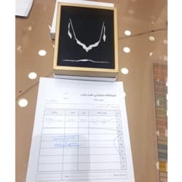 سرویس میکرو مدل زنجیری نقره 925 طرح جواهر ابکاری طلا — تصویر ۶
