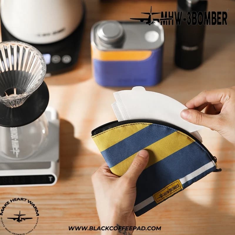 کیف فیلتر کاغذی قهوه ام اچ دبلیو تری بمبر مدل سه رنگ — تصویر ۳