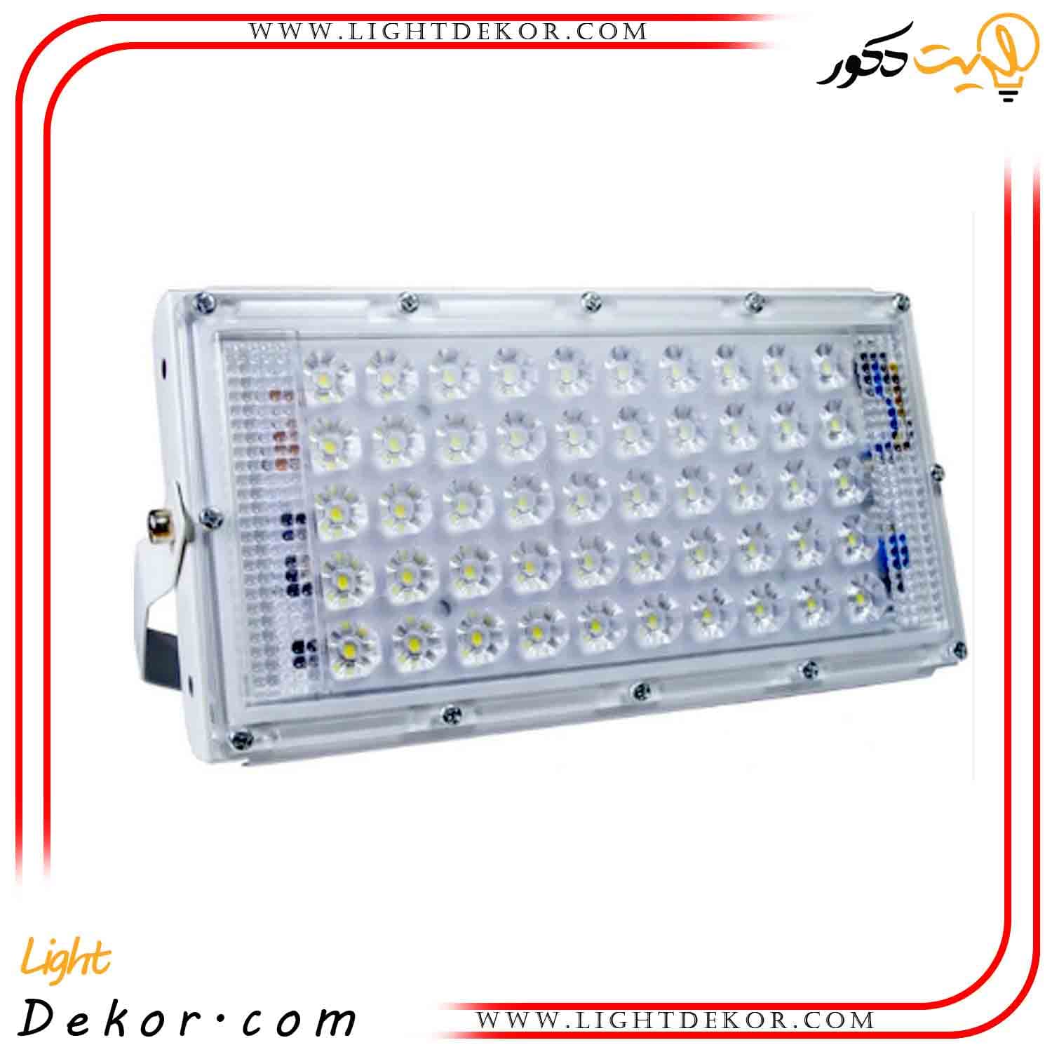 پروژکتور ال ای دی 50 وات مدل بیلبوردی – سفید