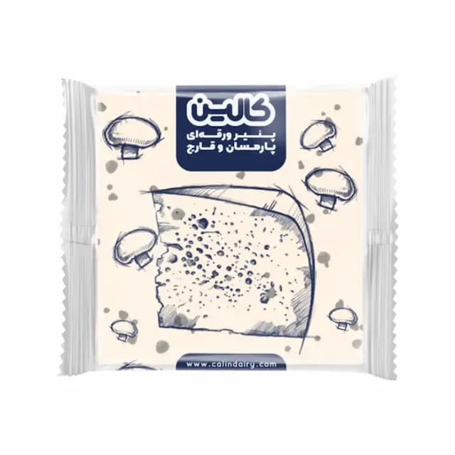 پنیر ورقه ای پارمسان و قارچ کالین