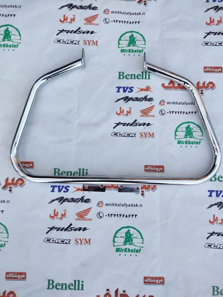 گارد (میله محافظ بدنه) موتور پالس 180 200 ug3 هندلی استیل نقره ای (کیفیت درجه 1)