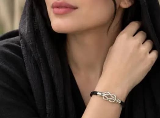 دستبند امگا اینفینیتی نقره — تصویر ۲