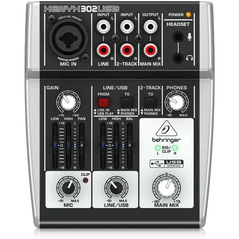 میکسر بهرینگر Behringer Xenyx 302 USB Mixer