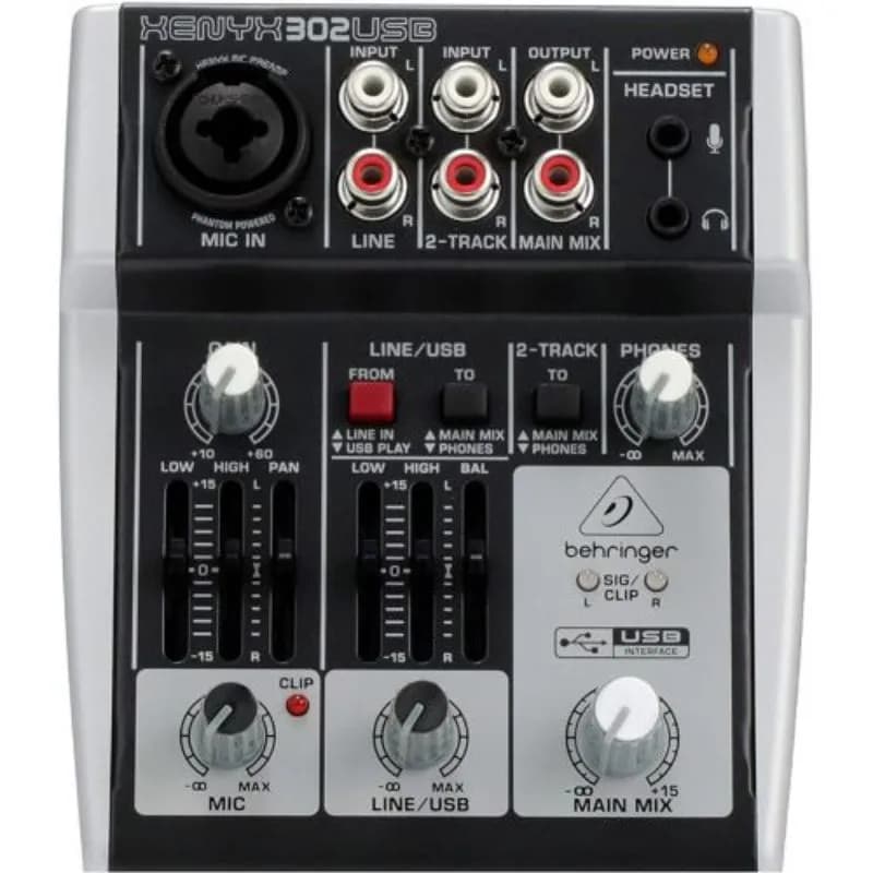 میکسر بهرینگر Behringer Xenyx 302 USB Mixer — تصویر ۳