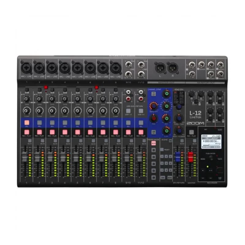 رکوردر و میکسر زوم Zoom LiveTrak L-12 Digital Mixer — تصویر ۸