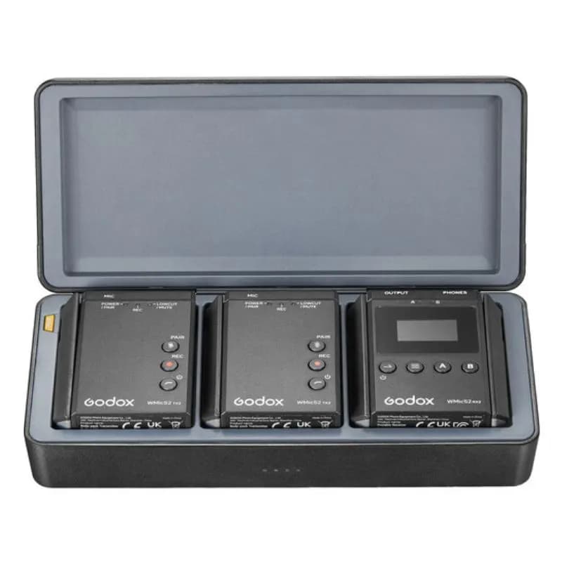 میکروفون بی‌سیم یقه‌ای گودکس Godox UHF Wireless Microphone System WMicS2 Kit 2 — تصویر ۴