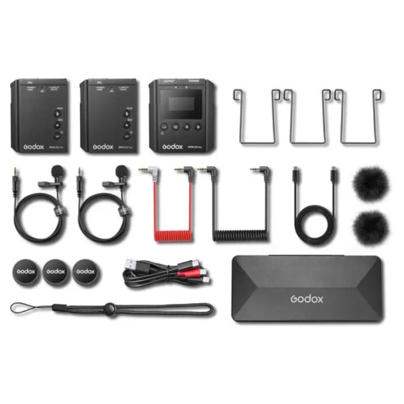 میکروفون بی‌سیم یقه‌ای گودکس Godox UHF Wireless Microphone System WMicS2 Kit 2 — تصویر ۲