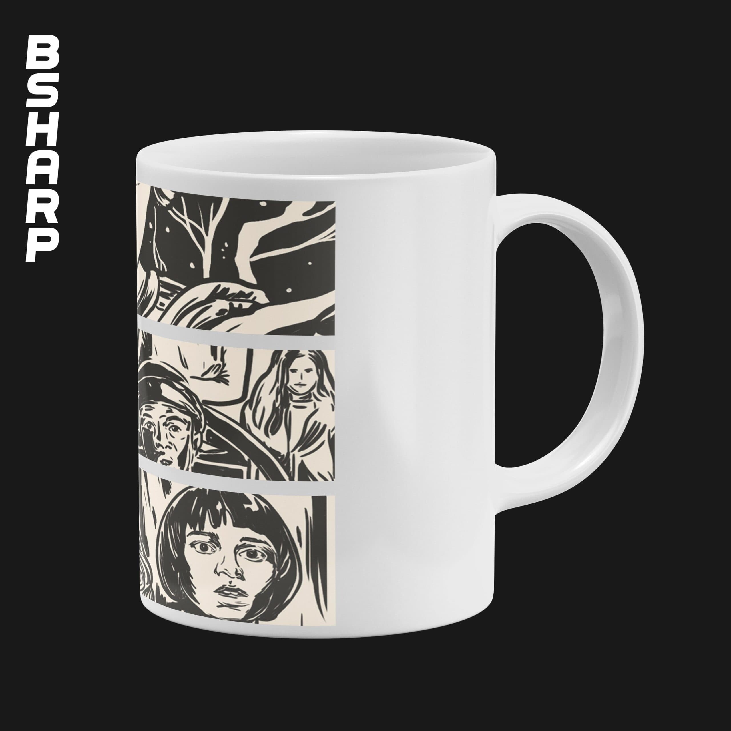 ماگ Stranger Things طرح کامیک