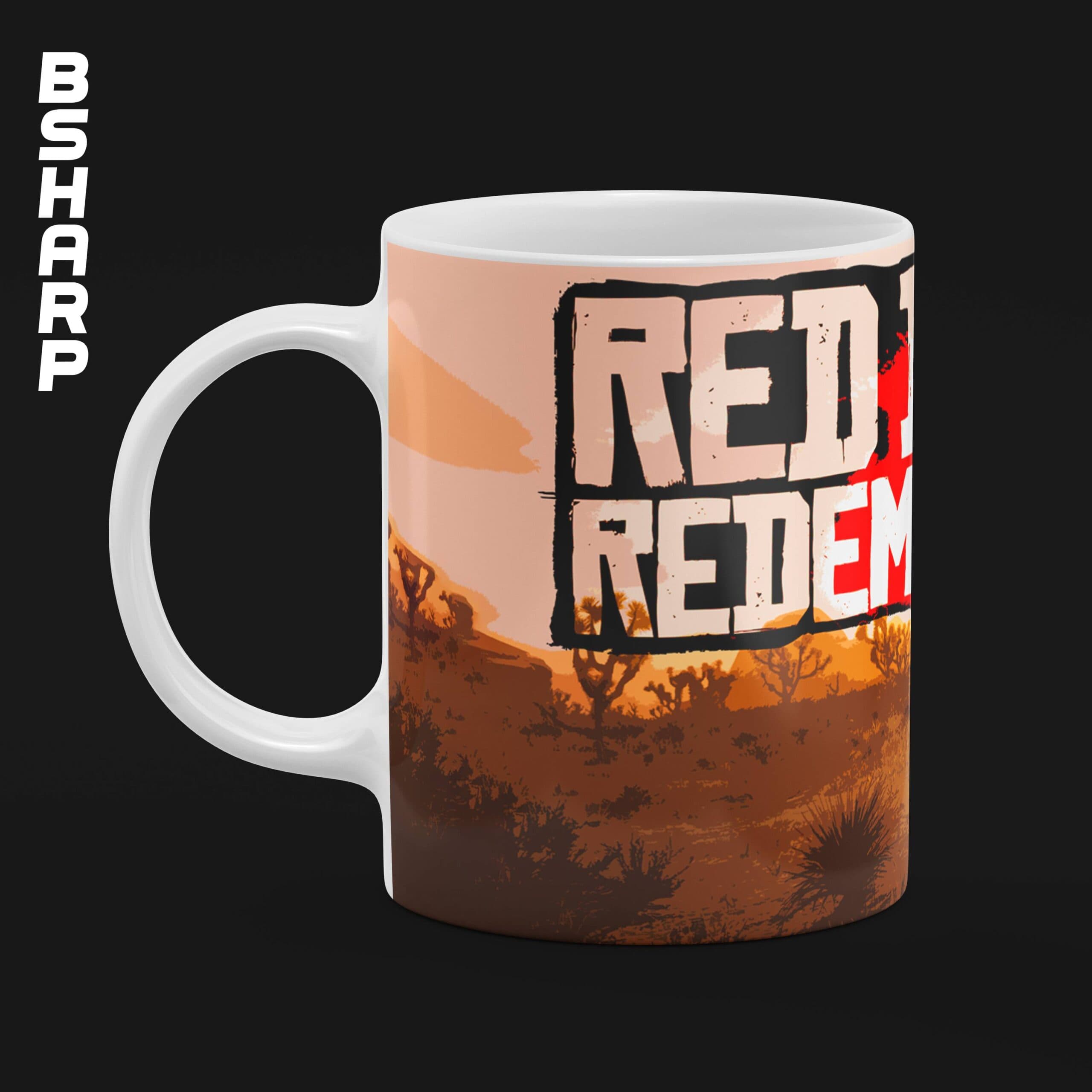 ماگ Red Dead Redemption طرح لوگو 2 — تصویر ۳
