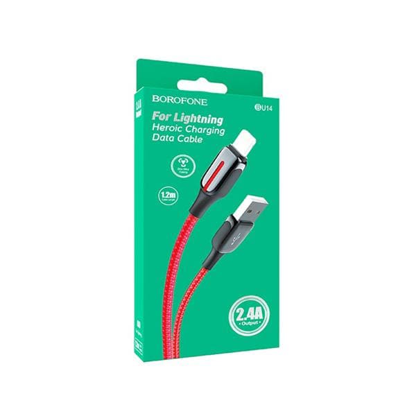 کابل تبدیل USB به لایتنینگ بروفون مدل BU14 طول 1.2 متر — تصویر ۲