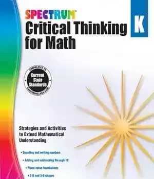دانلود کتاب Spectrum Critical Thinking for Math, Grade K