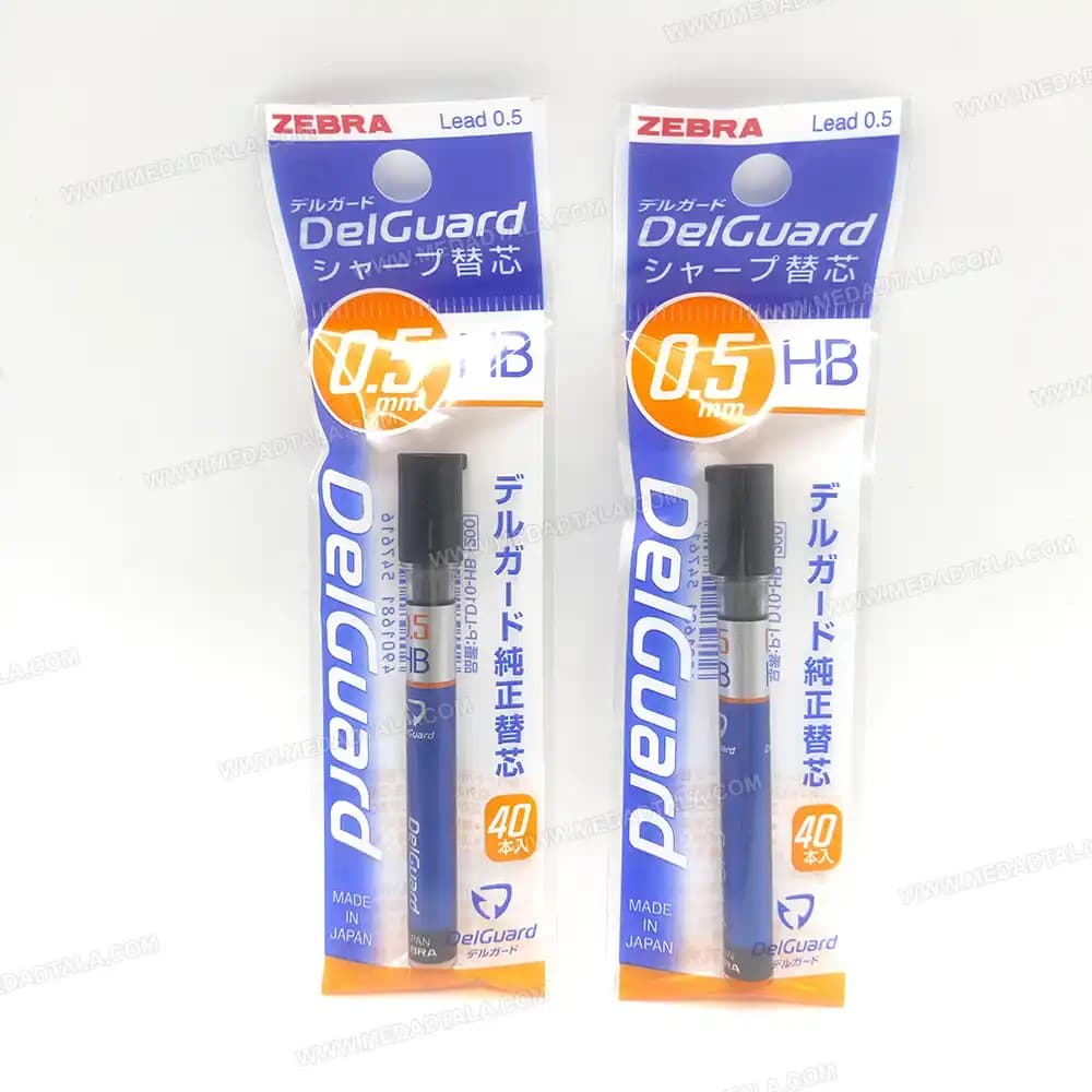نوک مدادنوکی (مغز اتود) 0.5 میلیمتر دلگارد زبرا ZEBRA DELGUARD