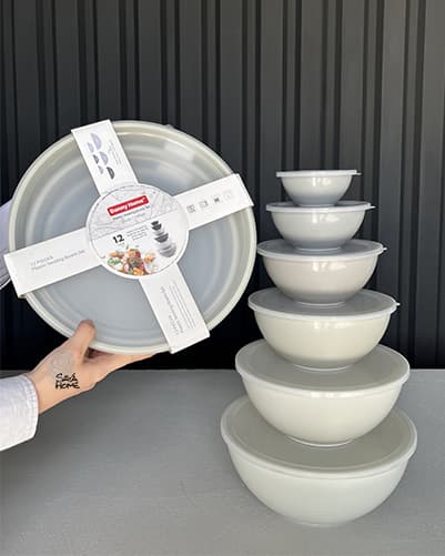 ظرف نگهدارنده غذا شش عددی درب دار برند دنی هوم Danny Home کد 84-1349 — تصویر ۲