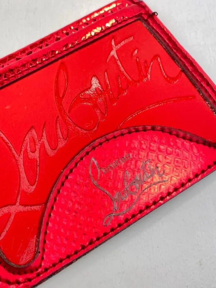 جاکارتی کریستیان لوبوتین christian louboutin چرم ماری قرمز — تصویر ۶