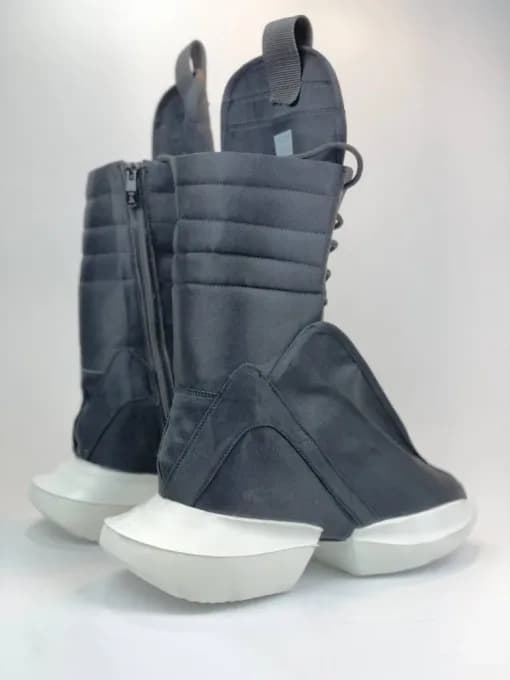 کد 2802 بوت بلند ریک اونز RICK OWENS مشکی زیره سفید — تصویر ۷