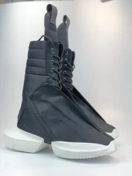 کد 2802 بوت بلند ریک اونز RICK OWENS مشکی زیره سفید — تصویر ۶