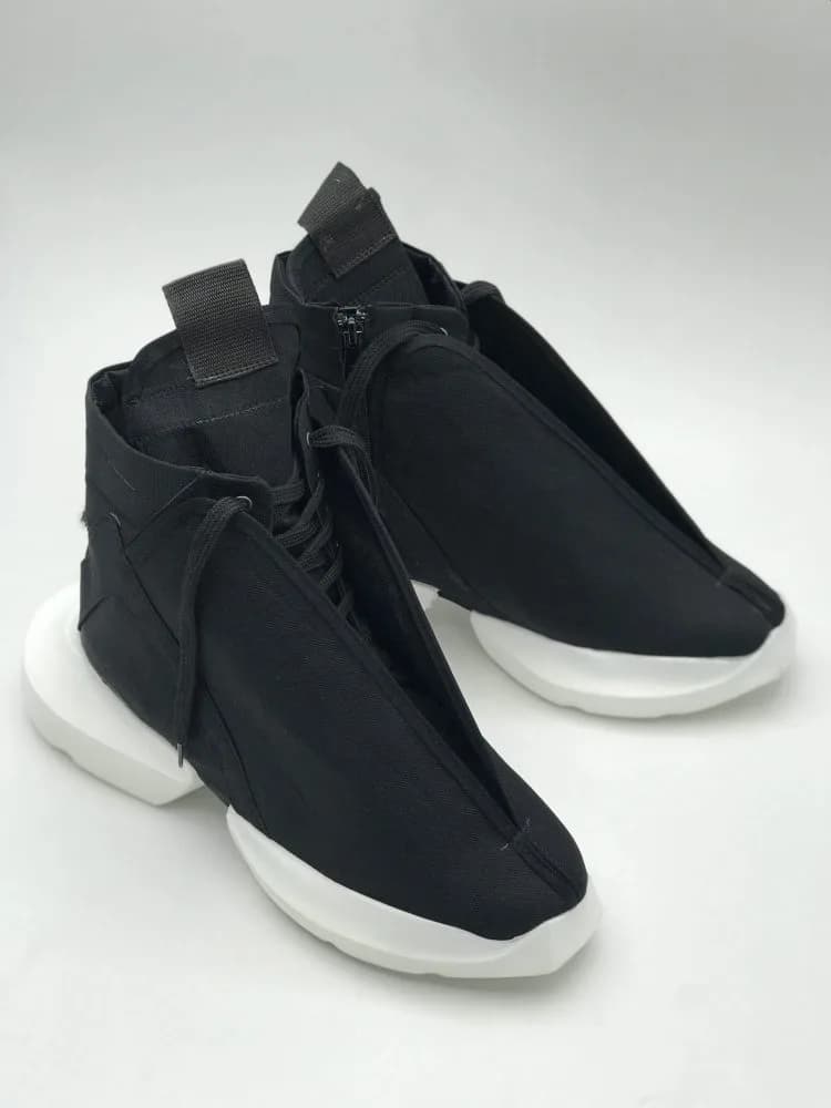 کد 2800 بوت بند مخفی ریک اونز RICK OWENS مشکی زیره سفید — تصویر ۲