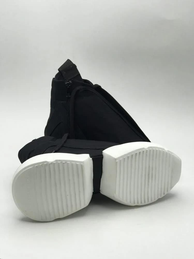 کد 2800 بوت بند مخفی ریک اونز RICK OWENS مشکی زیره سفید — تصویر ۶