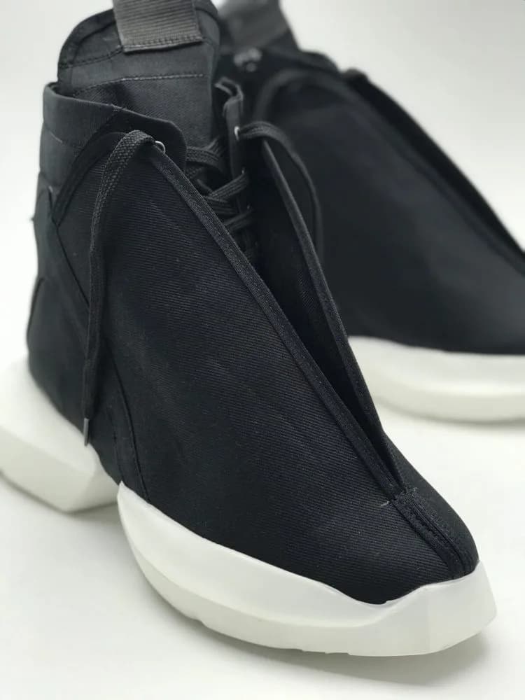کد 2800 بوت بند مخفی ریک اونز RICK OWENS مشکی زیره سفید — تصویر ۴