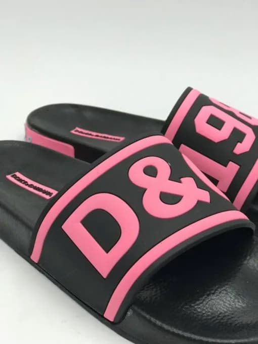کد 1600 صندل دولچه گابانا dolce & gabbana صورتی مشکی D&G 1984 — تصویر ۷