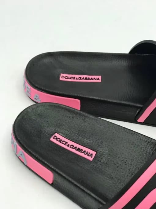 کد 1600 صندل دولچه گابانا dolce & gabbana صورتی مشکی D&G 1984 — تصویر ۴