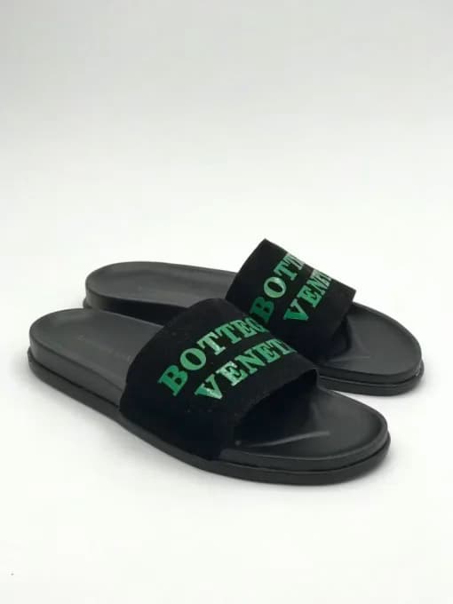 کد 300 صندل BOTTEGA VENETA بوتگا ونتا مشکی سبز — تصویر ۴
