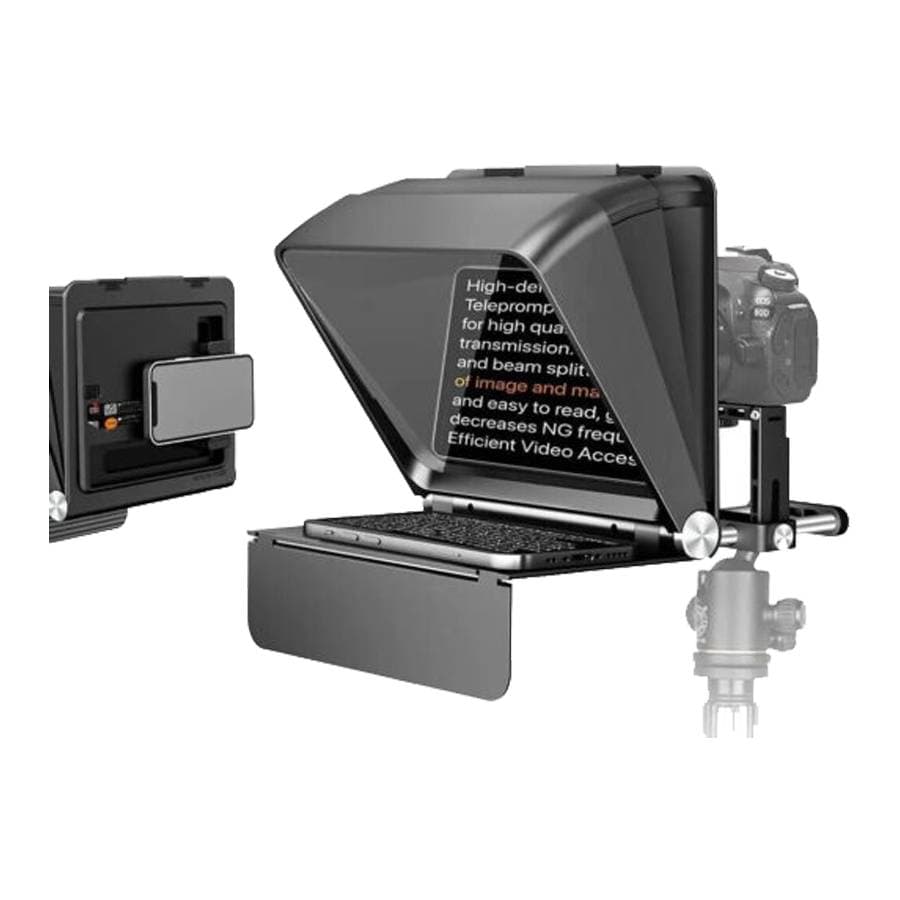 تله پرامپتر اتوکیو لنزگو برای دوربین و موبایل Lensgo Teleprompter TC7II Ultimate Kit