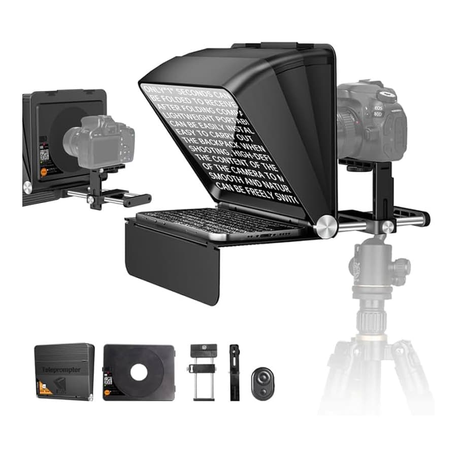 تله پرامپتر اتوکیو لنزگو برای دوربین و موبایل Lensgo Teleprompter TC7II Ultimate Kit — تصویر ۷