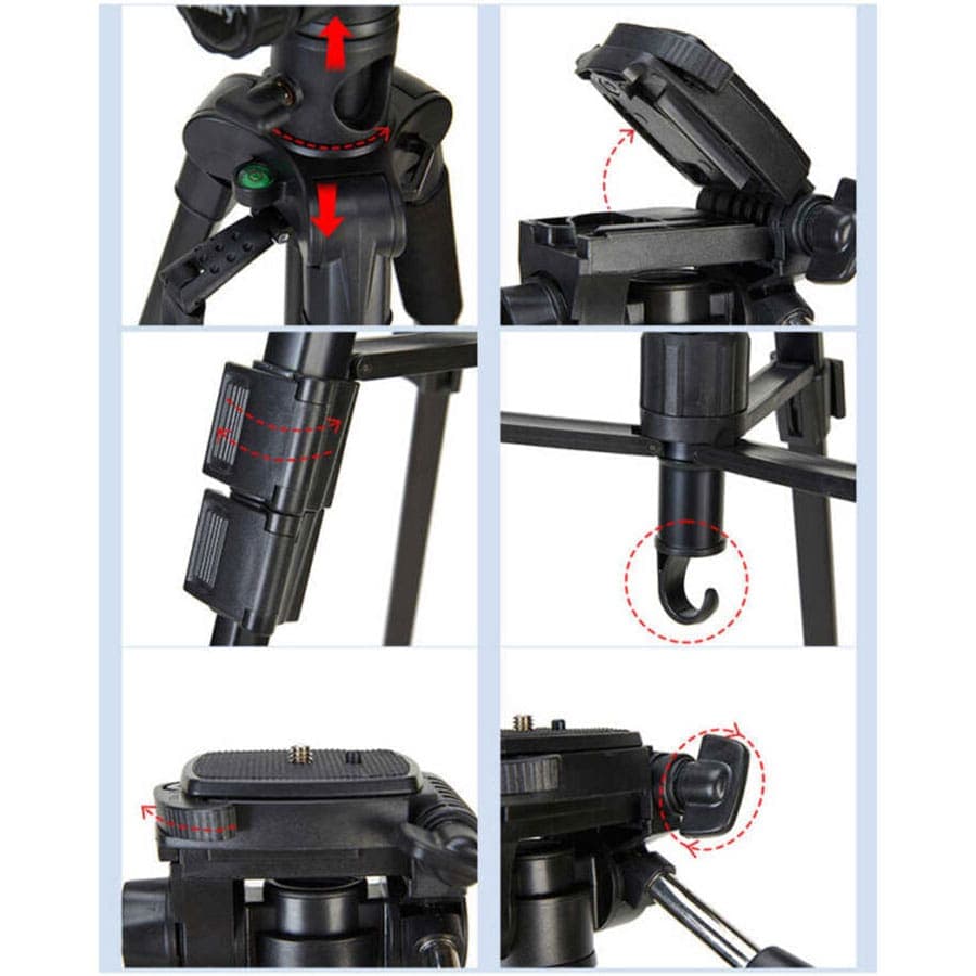 سه پایه دوربین عکاسی جیماری Jmary Tripod KP-2294 — تصویر ۶